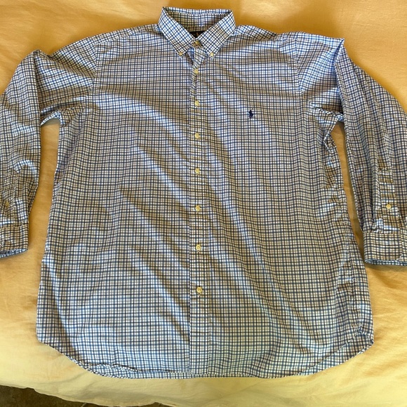 Ralph Lauren Blue Casual Button Down Shirt - Picture 1 of 4